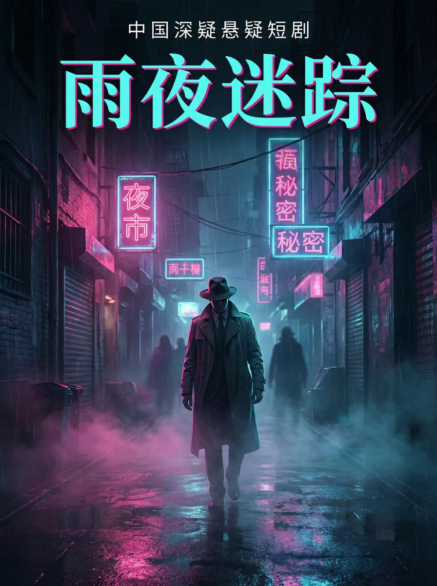 剑侠世界公测时间 悬疑追踪短剧 - 雨夜迷踪海报